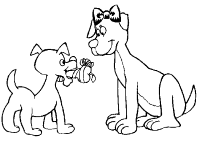 A coloring page of mothers day